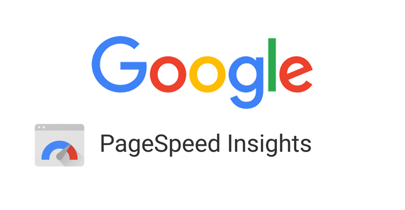 Google logo above a browser icon with the text PageSpeed Insights, highlighting website performance on a white background.