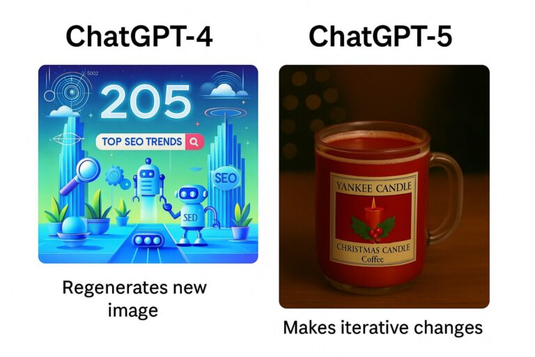 Compare ChatGPT v4 vs v5 image editing: see how v4 regenerated new images while v5 makes smooth, iterative edits that keep your design intact.
