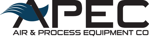 APEC logo with stylized blue wave over the letter A and text Air & Process Equipment Co below.