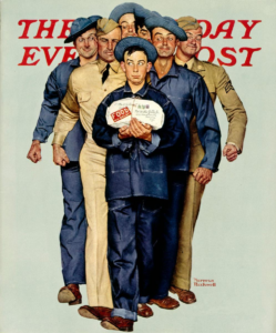 Norman Rockwell's Willie Gillis in Package from Home, 1941